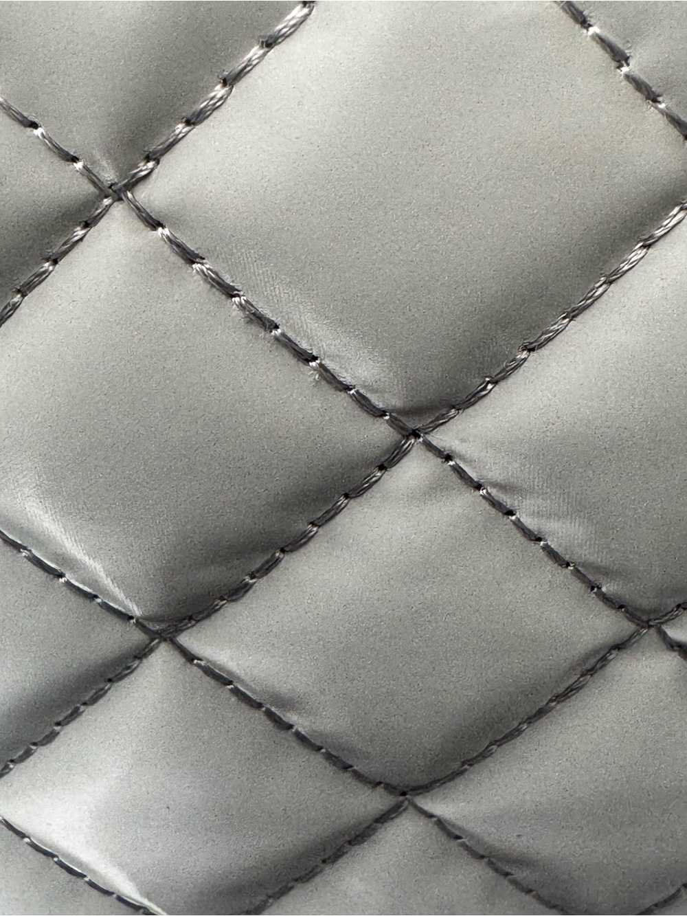 MZ Wallace Quilted Light Gray Pippa Chain Strap Crossbody - Picture 12 of 14